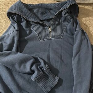 aerie oversized quarter zip
